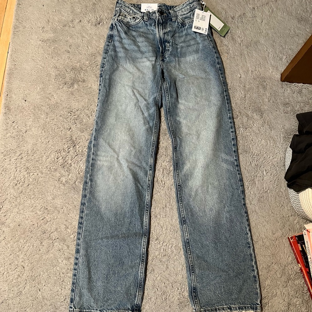 H&M size 0 ultra wide waist jeans